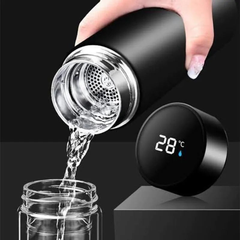 Led Digital Temperature Display Water Bottle